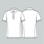 white polo shirt image